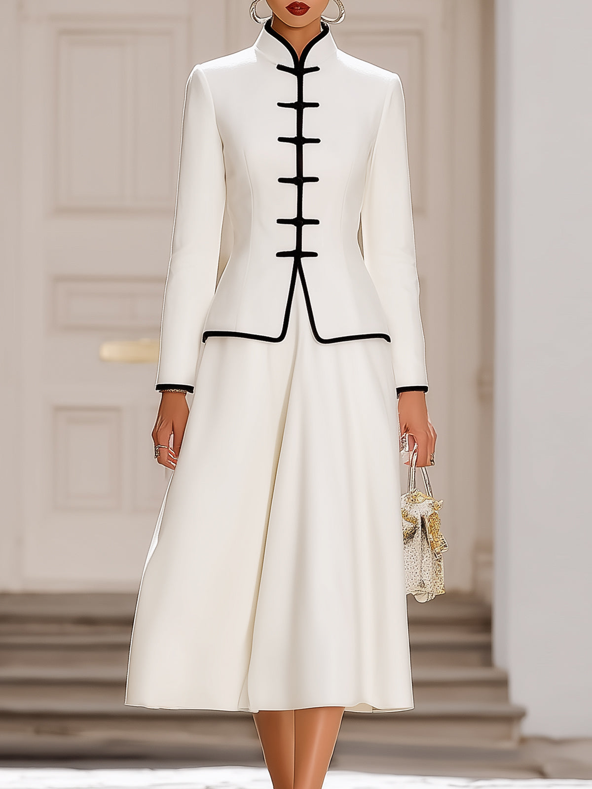 Contrast Color Plate Buckle Set