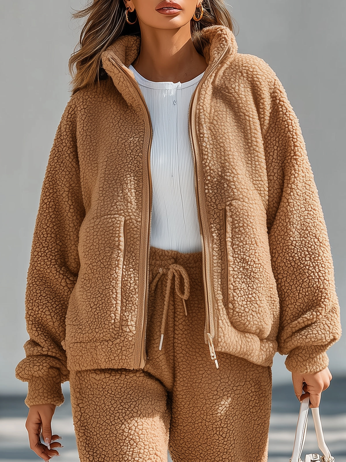 Caramel Sherpa Jacket